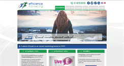 Desktop Screenshot of efficience-marketing.com